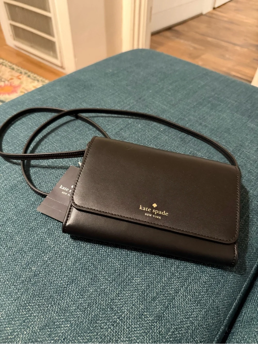 Kate Spade Black Leather Kerri Crossbody Bag
